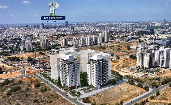 הדמייה להמחשה מחלומות פארק גנים (יח"ץ שיכון ובינוי)